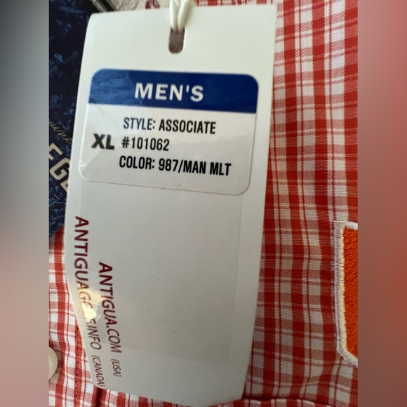 ANTIGUA MIAMI HURRICANES ORANGE PORTER WOVEN LONG SLEEVE BUTTON DOWN SHIRT
SZ XL - Picture 5 of 15